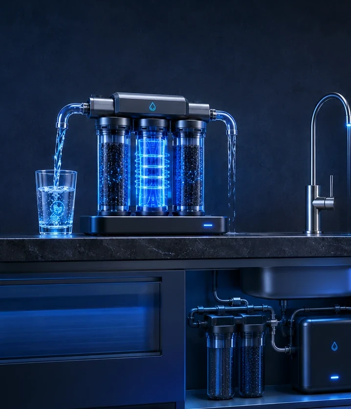 MAGNAREF countertop water-refinement concept