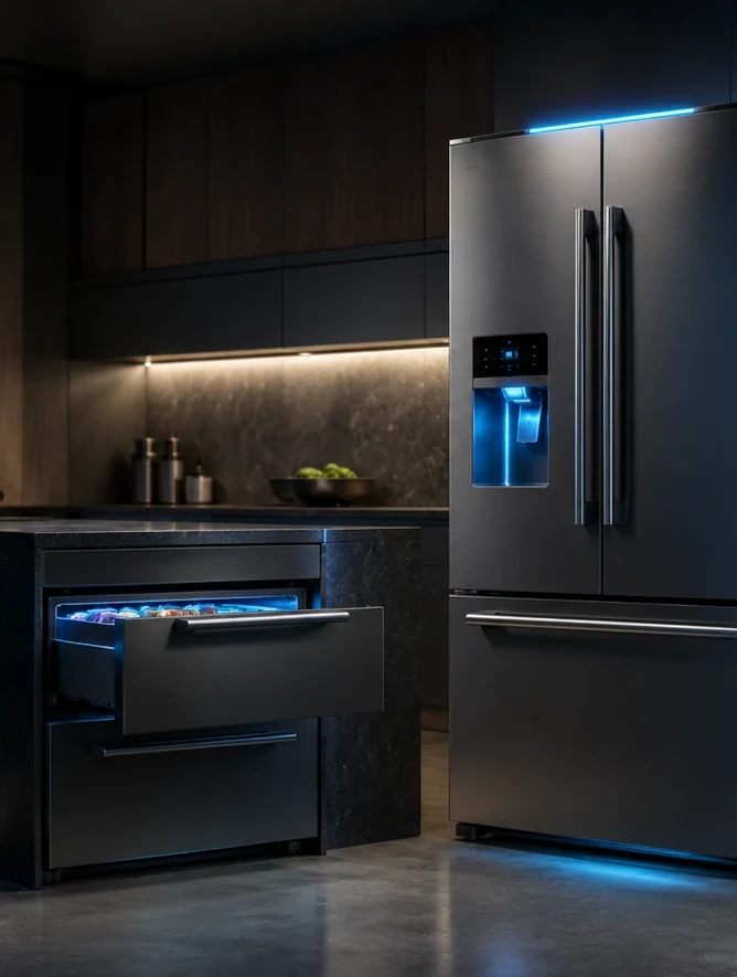 Magnetic caloric household refrigerator concept
