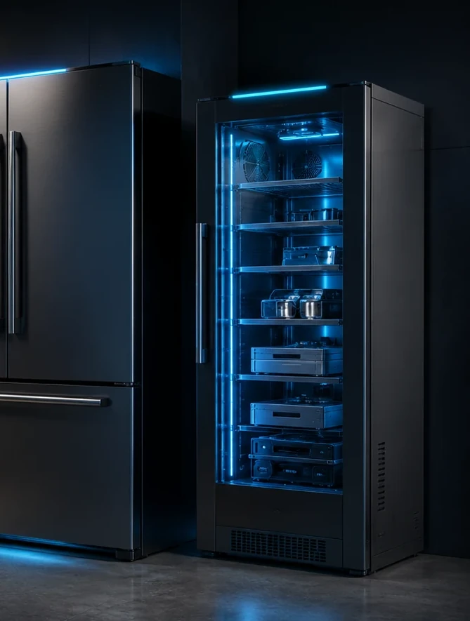 Magnetic caloric specialty cabinet concept