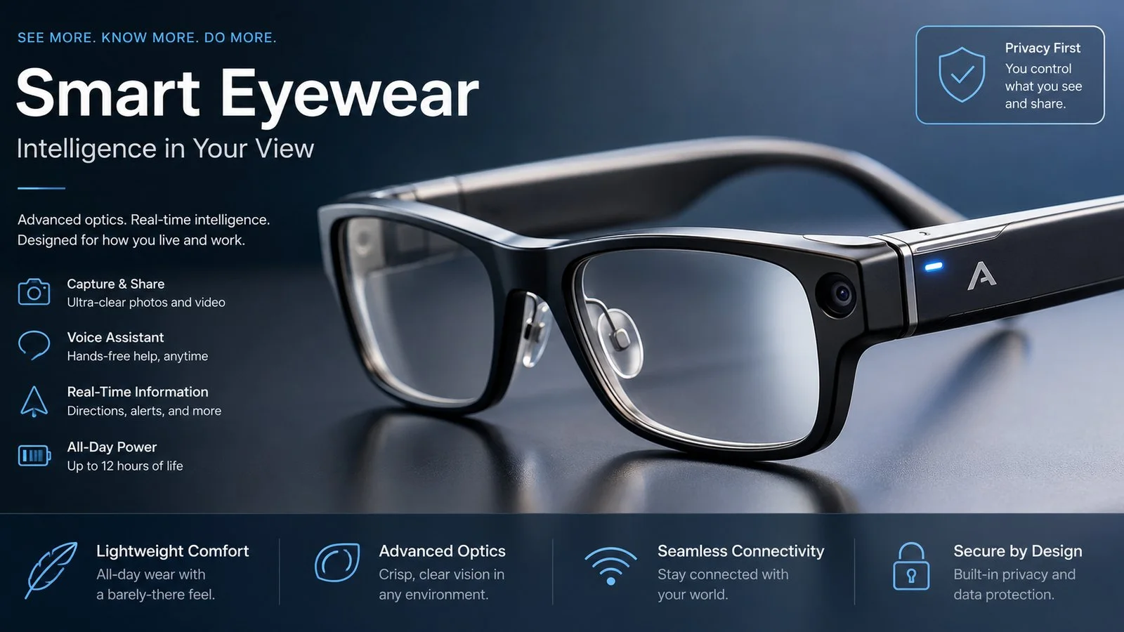 Smart Adaptive Eyeglasses