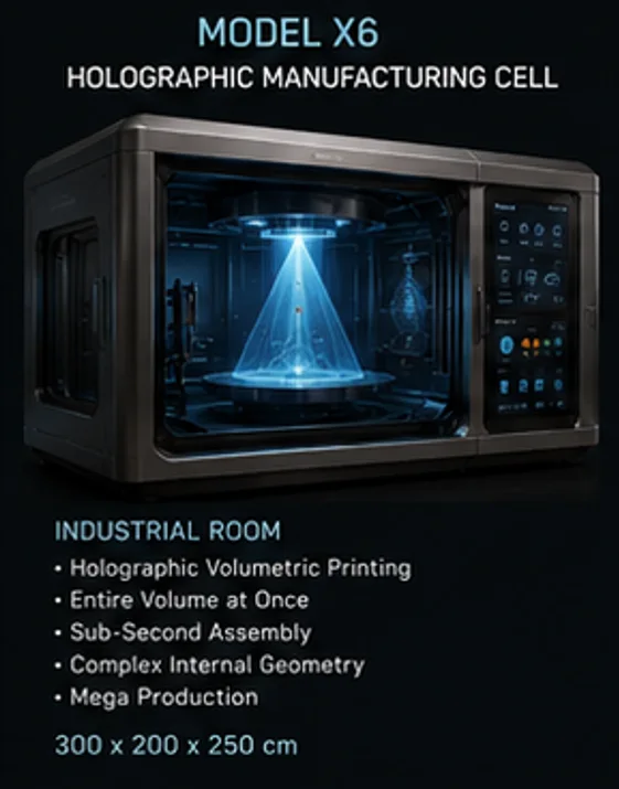 NanoFeast Model X6 Holographic Manufacturing Cell