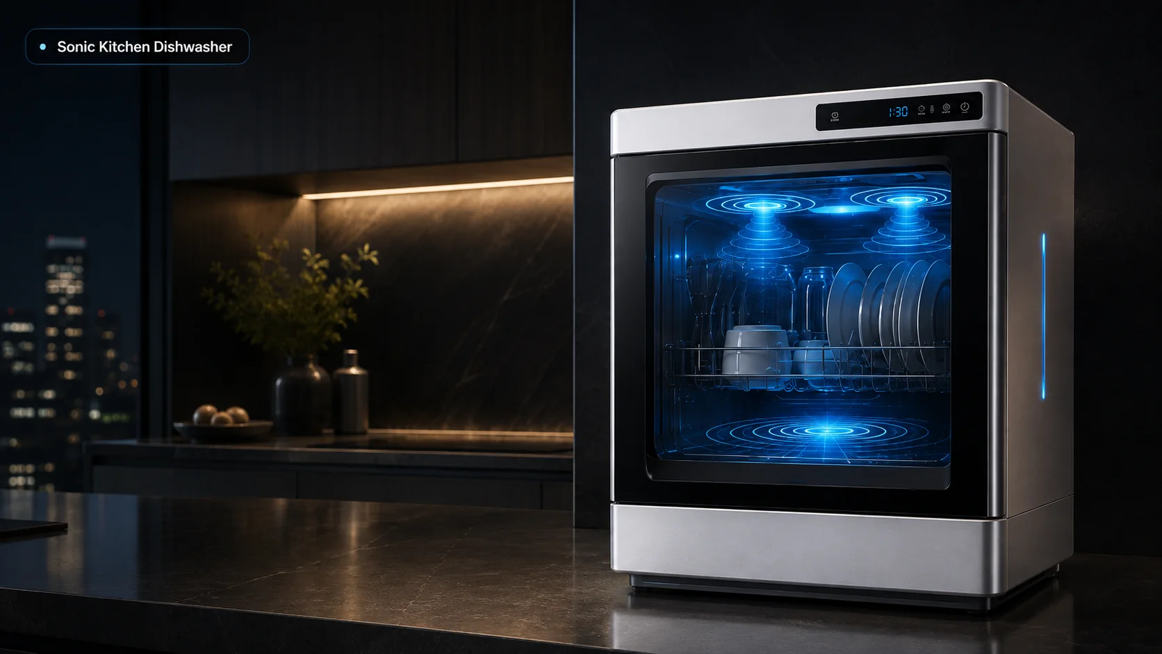Sonic Kitchen dishwasher in a kitchen