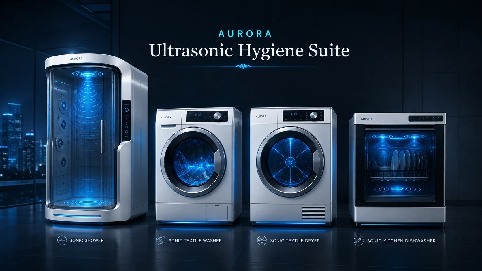 Aurora Ultrasonic Hygiene Suite product family