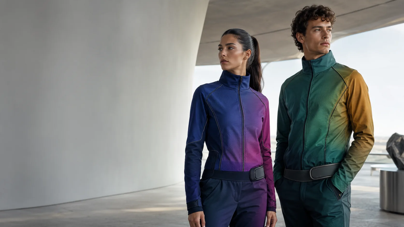 Adaptive Chromatic Garment concept rendering