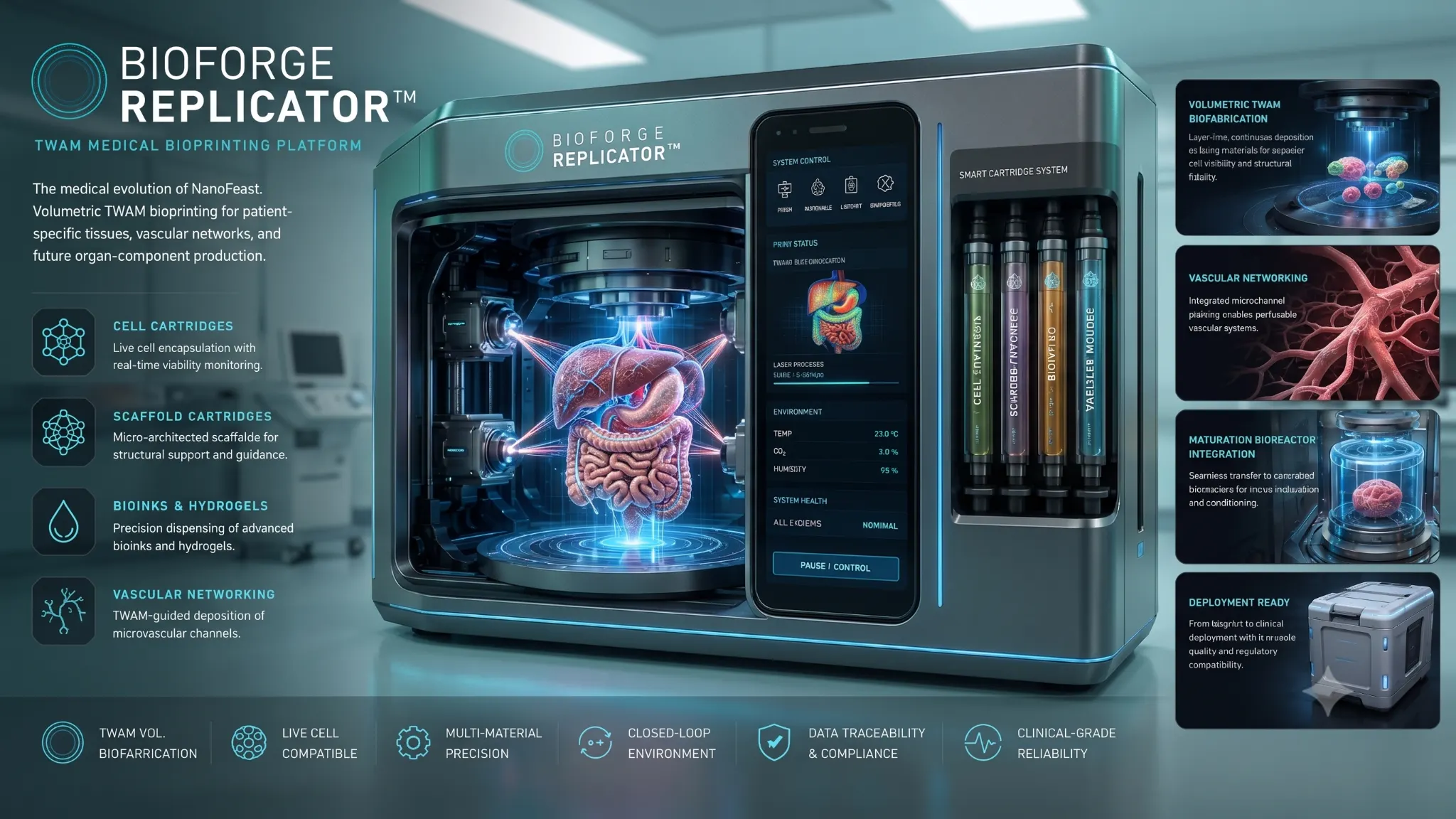 BioForge Replicator concept rendering