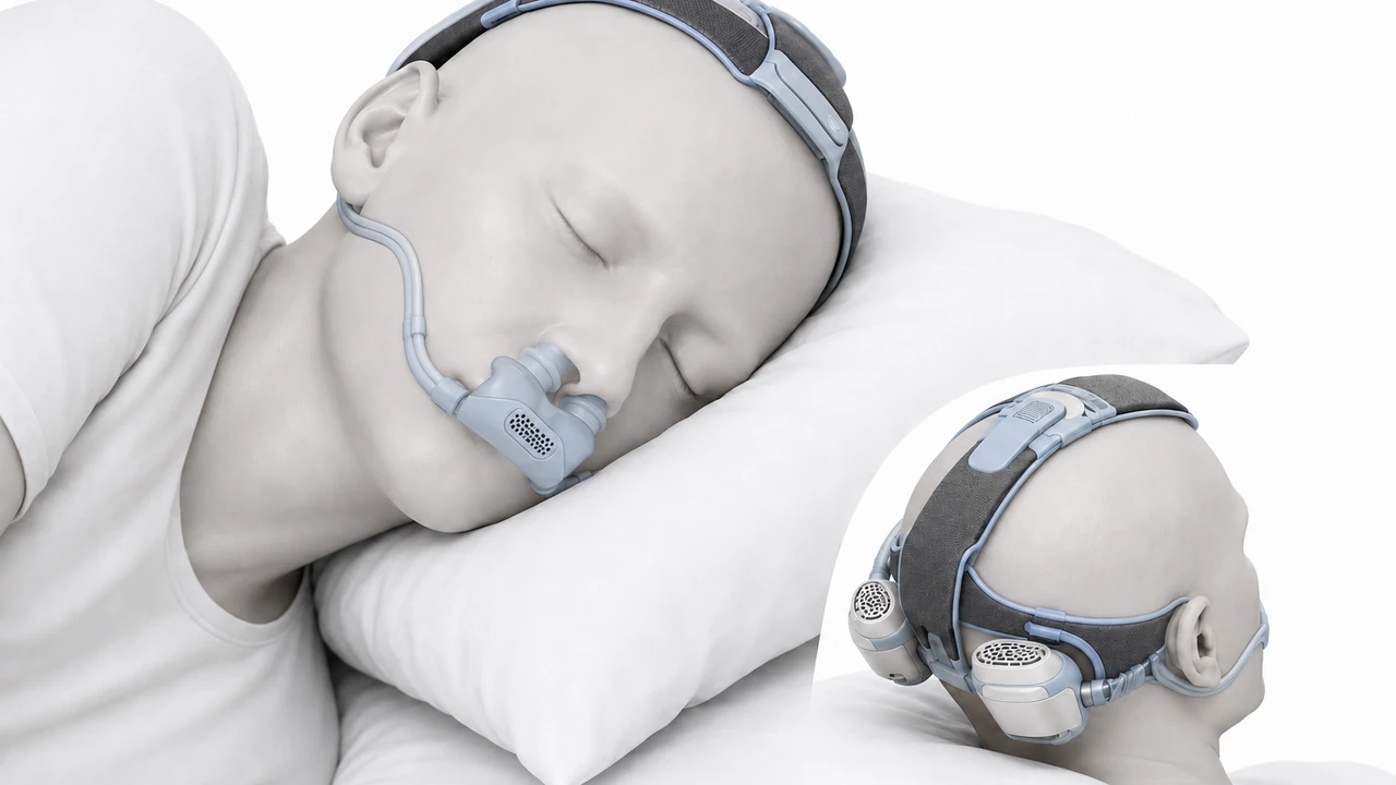 Low-profile adaptive nasal CPAP interface concept