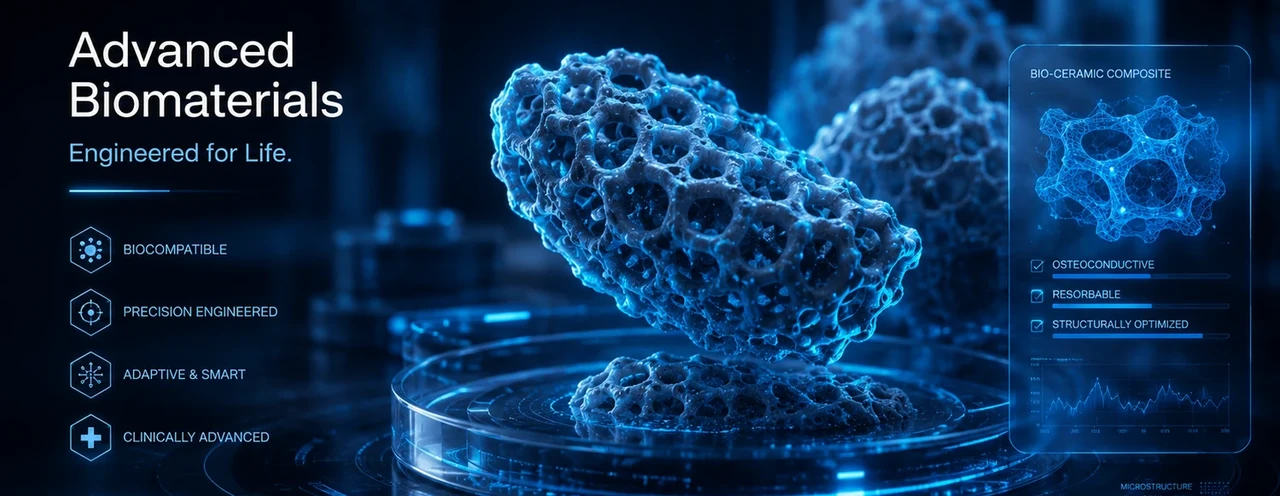 Advanced Biomaterials concept graphic