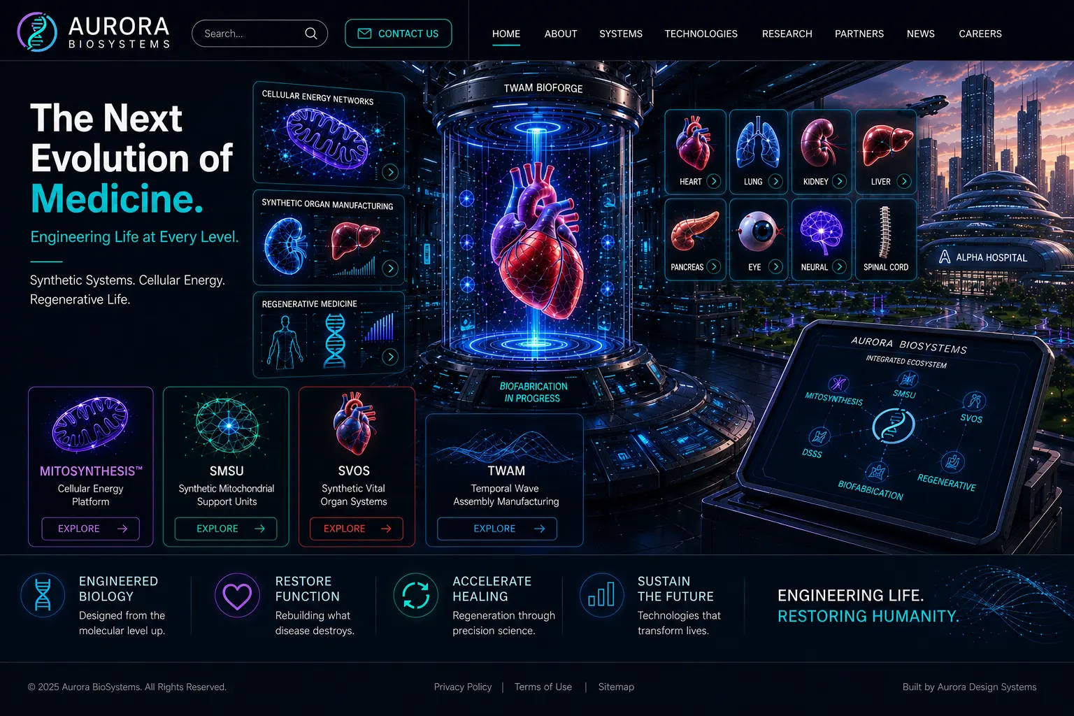 Aurora BioSystems concept rendering
