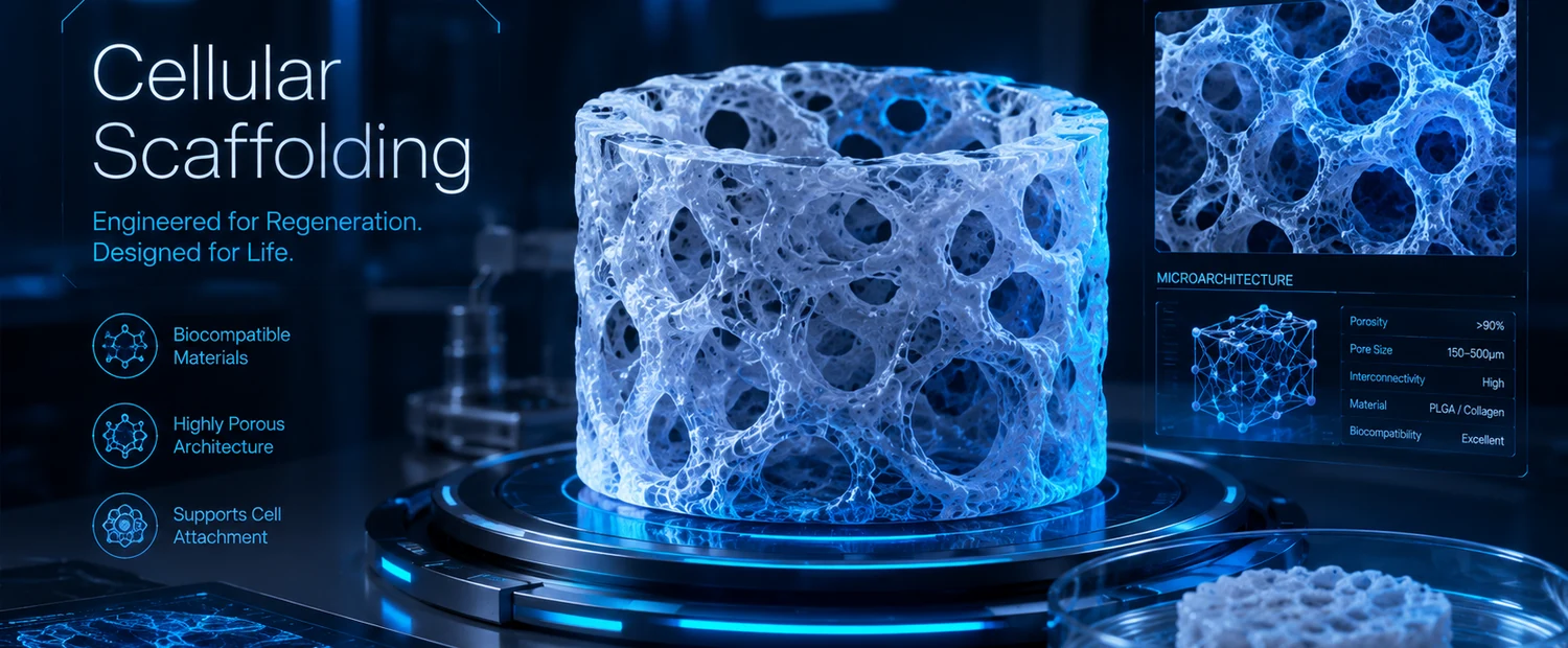 Cellular Scaffolding concept rendering