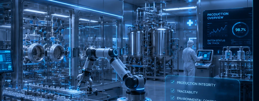 Clinical Manufacturing concept graphic