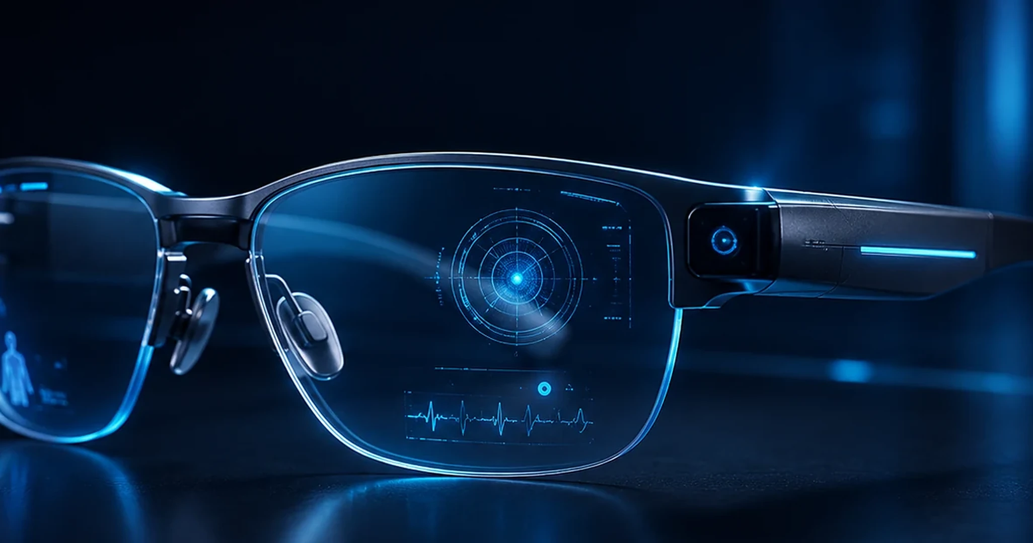 Smart Adaptive Eyeglasses concept rendering