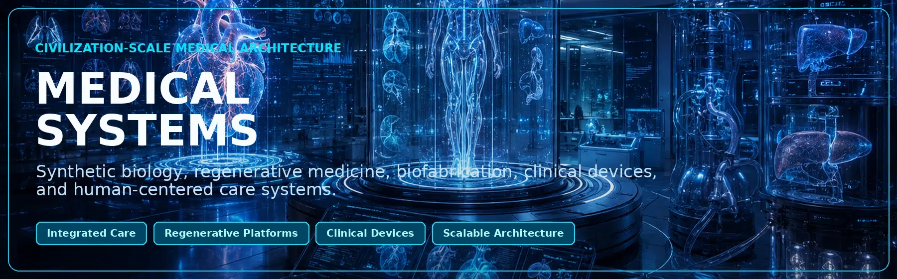 Medical Systems gateway for synthetic biology, regenerative medicine, clinical devices, and biofabrication