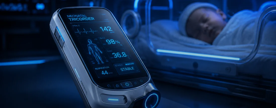 Neonatal Medical Tricorder concept graphic