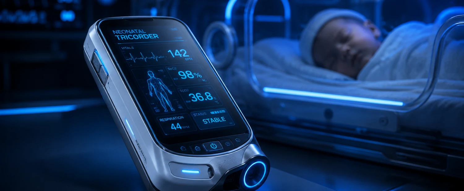 Neonatal Medical Tricorder concept rendering