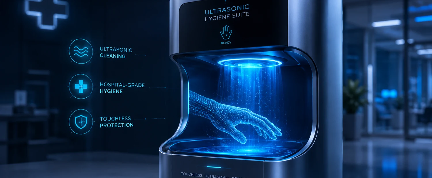 Ultrasonic Hygiene Suite concept rendering