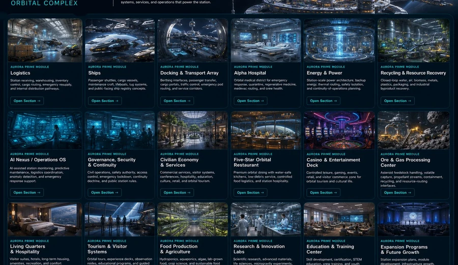 Aurora Prime atlas dashboard