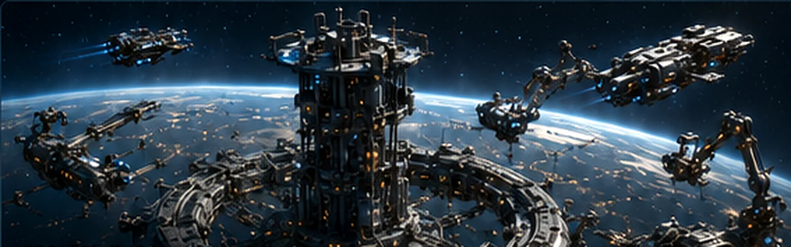 Project Umbra orbital recovery hub and spacecraft network render