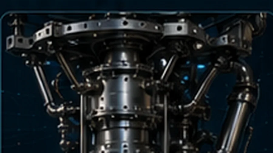 Gimbal Mount & Actuation methalox engine module graphic