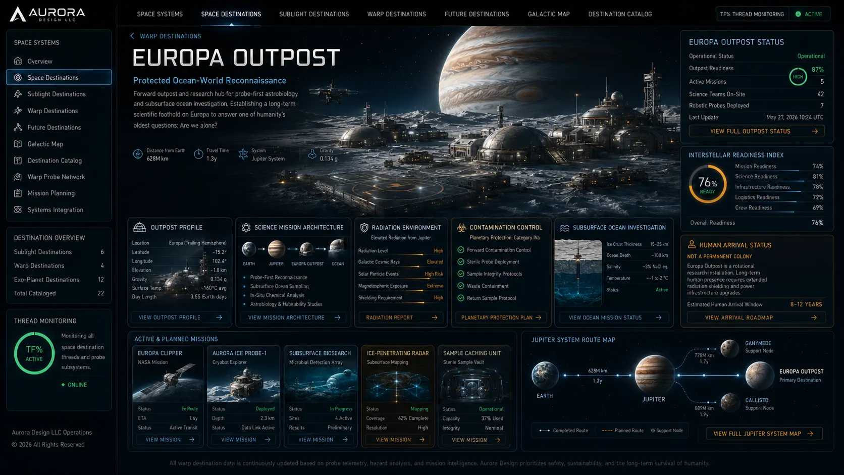 Approved Aurora visual rendering for Europa Outpost