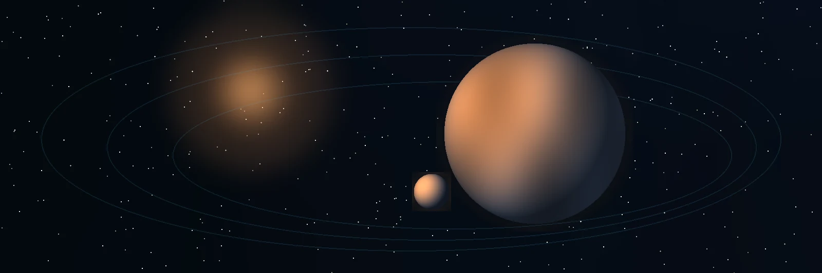 GJ 273 / Luyten's Star System clean system rendering