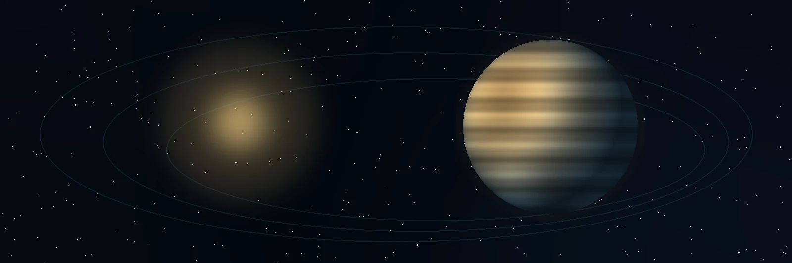TOI-700 System clean system rendering