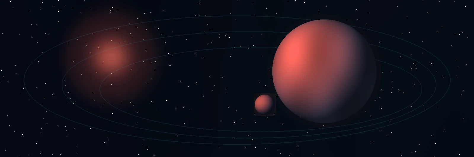 TRAPPIST-1 System clean system rendering