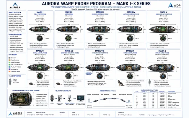 Aurora Warp Probe Program — Mark I-X Series