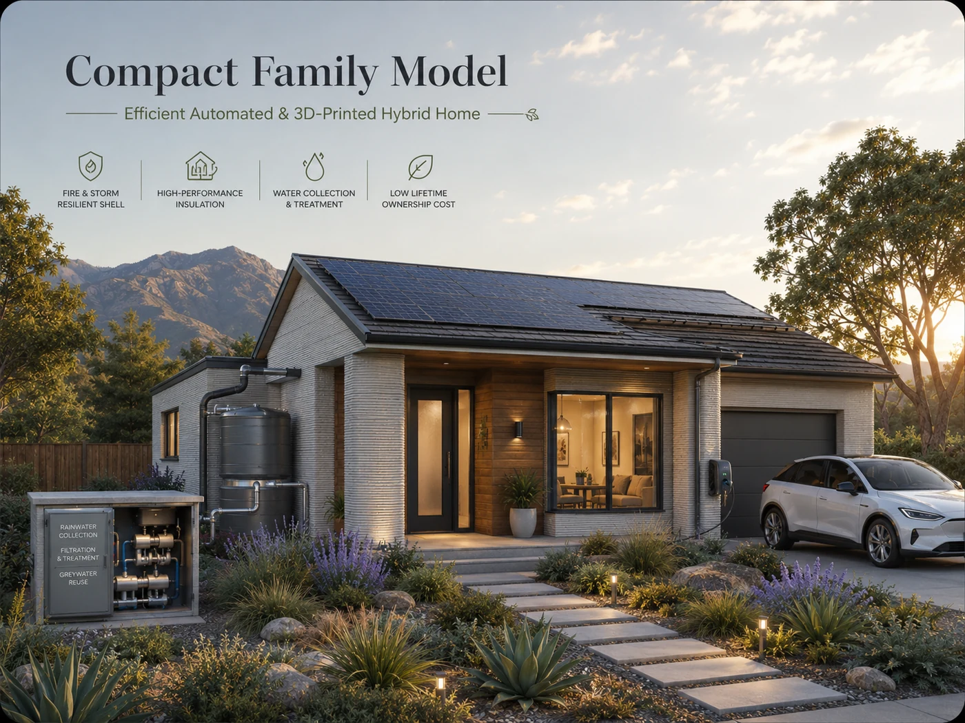 Compact Family Model automated hybrid home