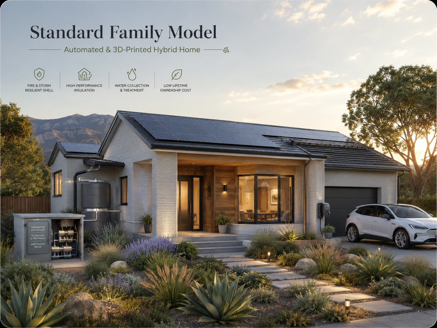Standard Family Model automated hybrid home