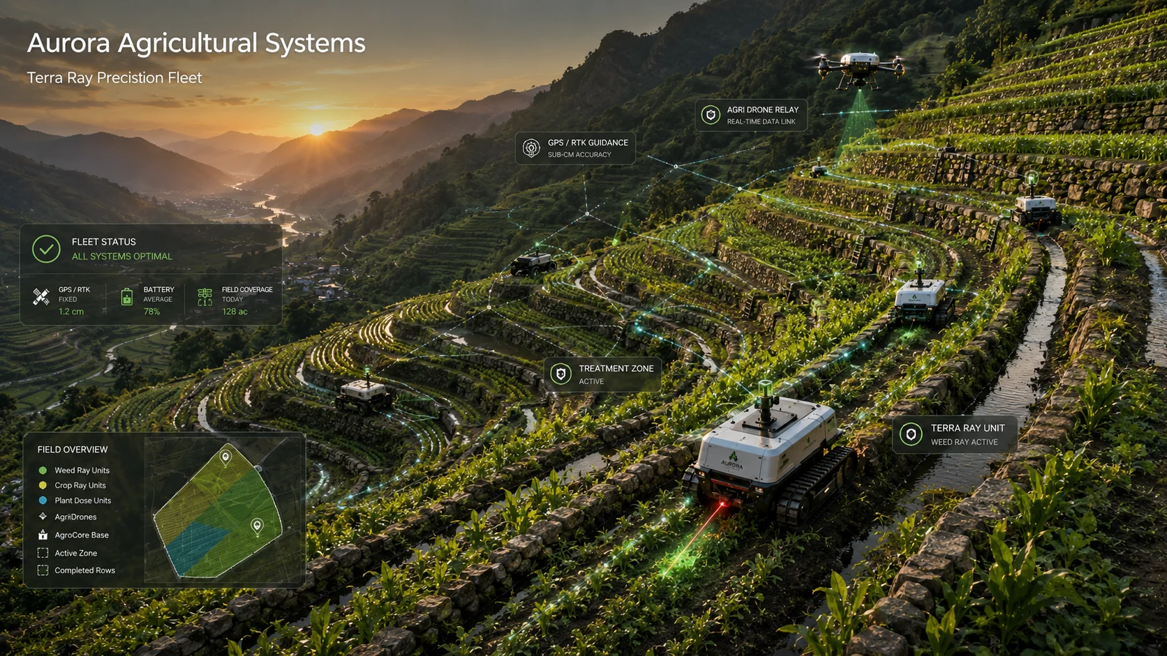 Aurora Terra Ray concept visualization