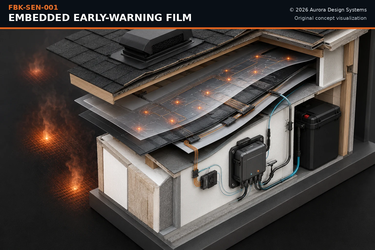 Embedded Early-Warning Film concept visualization