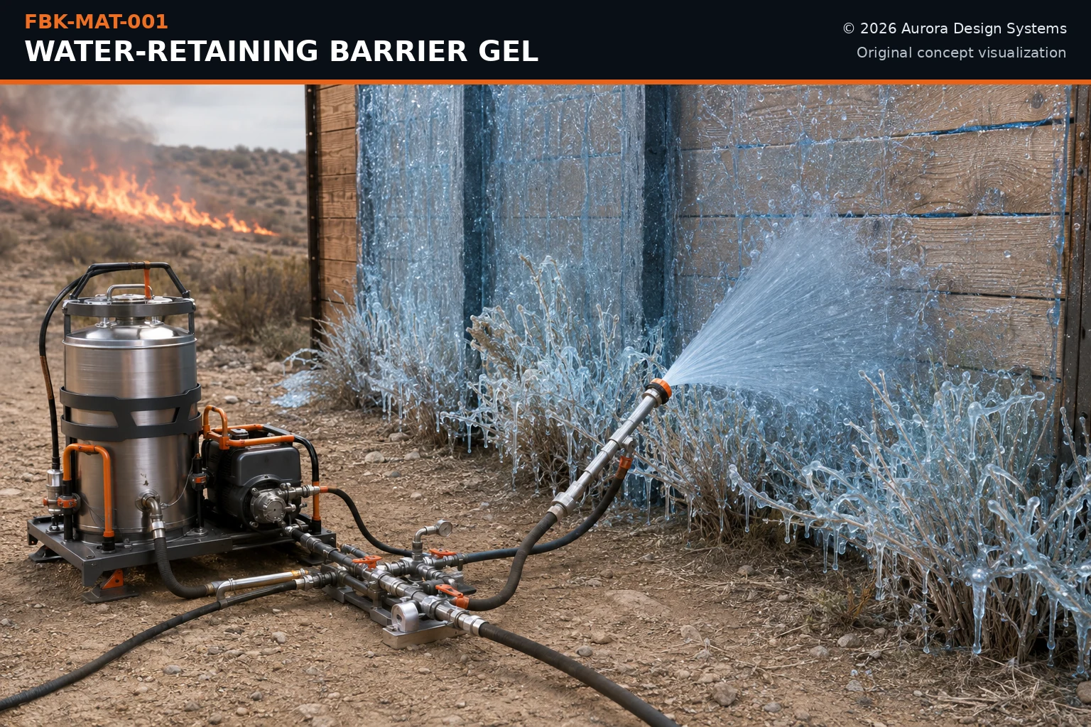 Water-Retaining Barrier Gel concept visualization
