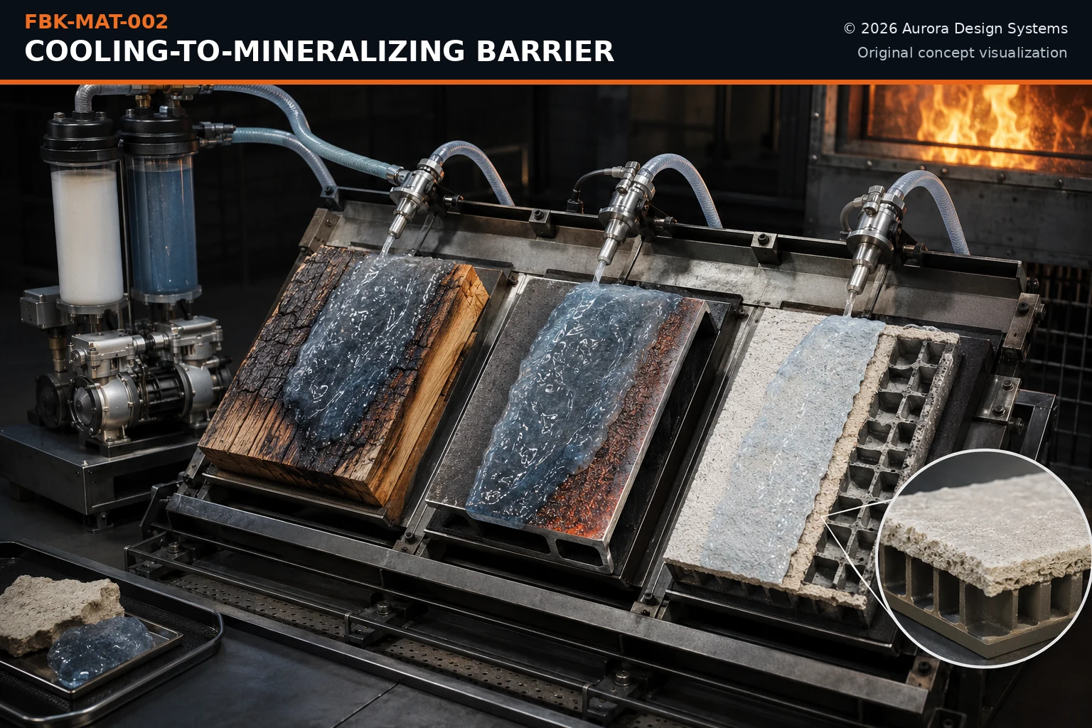 Cooling-to-Mineralizing Barrier concept visualization
