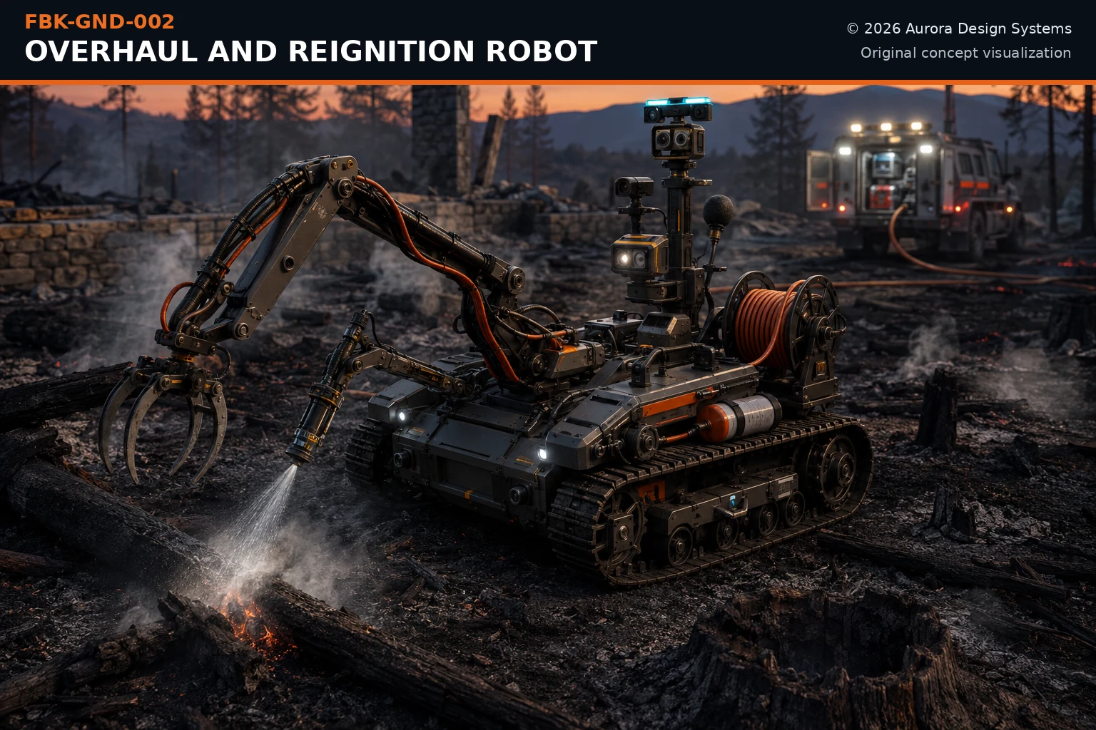 Overhaul and Reignition Robot concept visualization