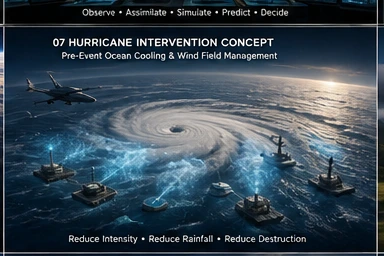 Hurricane intervention concept