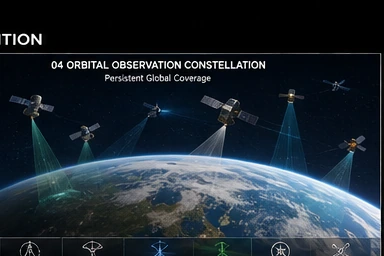 Orbital observation constellation