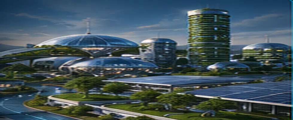 Global Sustainable Housing and complete community concept graphic