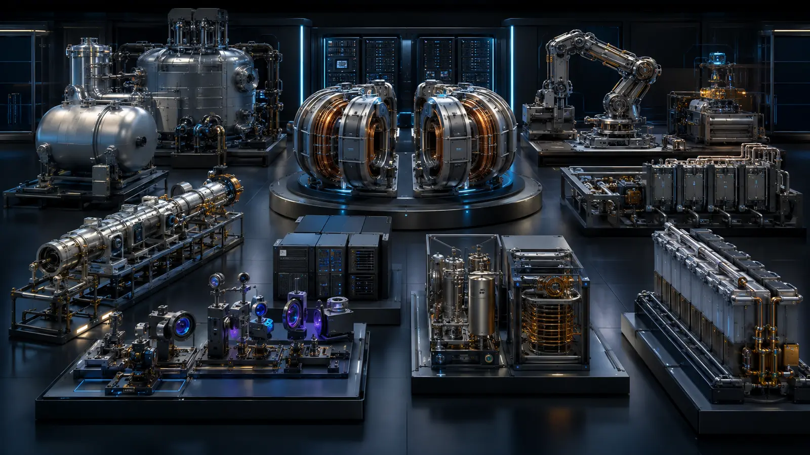 Fusion power-plant integration systems rendering