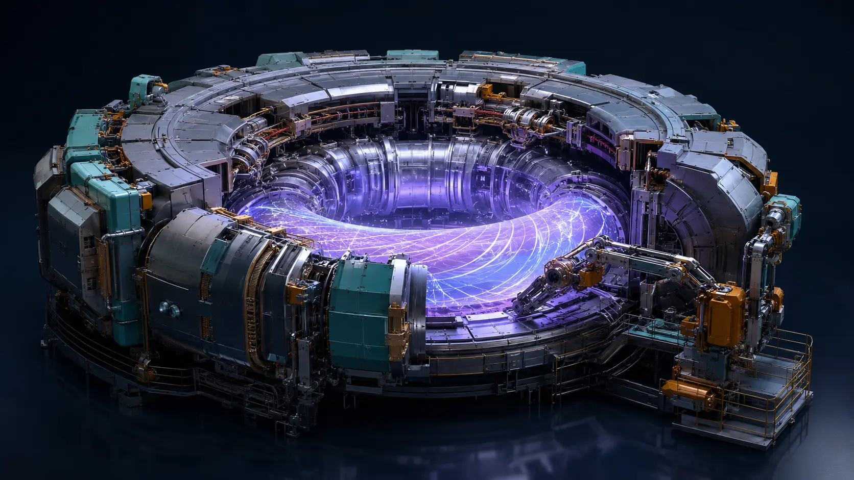 Conceptual public visualization of Stellarator Fusion