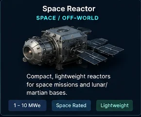 Space Reactor public classification card