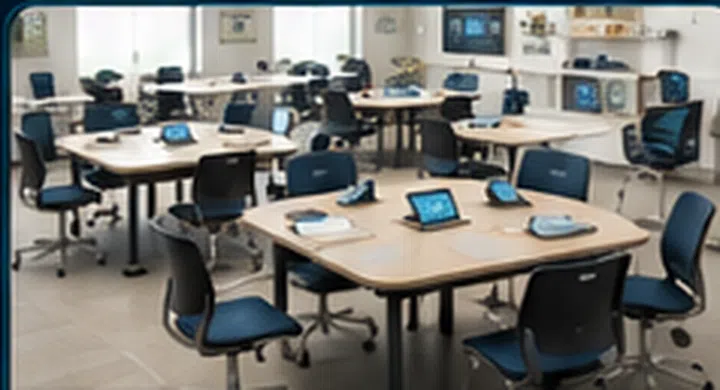 Digital Learning Furniture school infrastructure graphic