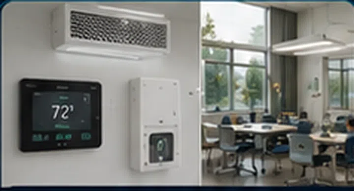 HVAC & Indoor Air school infrastructure graphic