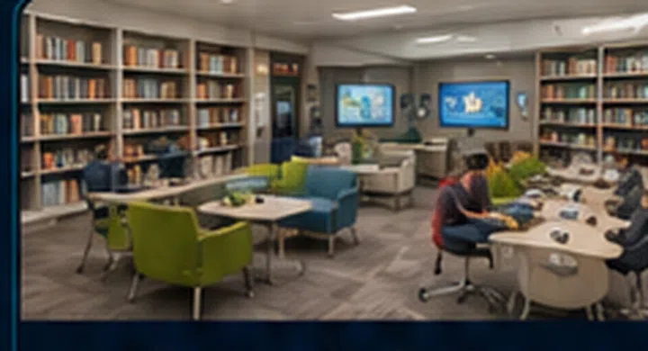 Library & Media Commons school infrastructure graphic