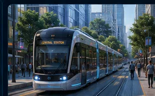 Urban Light Rail Networks concept rendering
