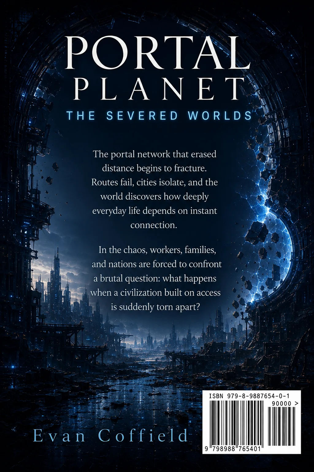 The Severed Worlds front cover concept