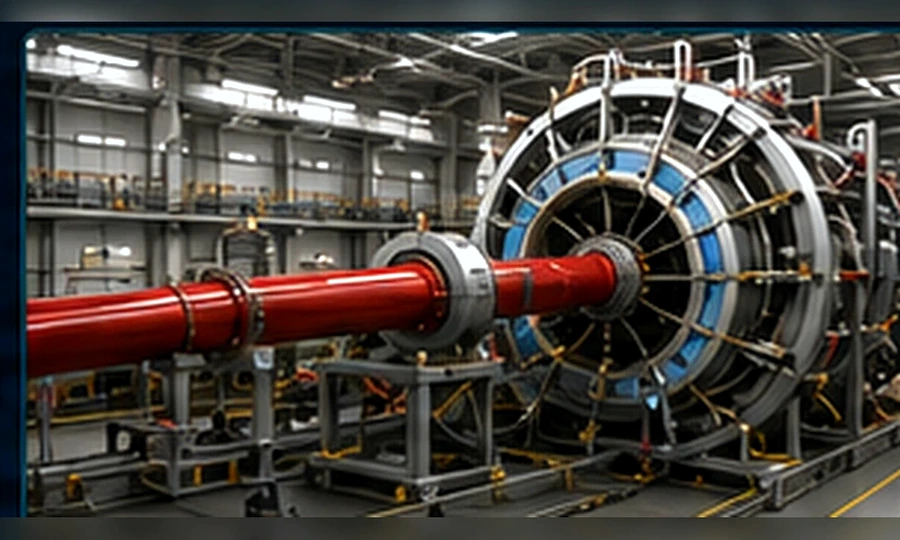 National Ignition Facility opto-mechanical beamline assembly rendering
