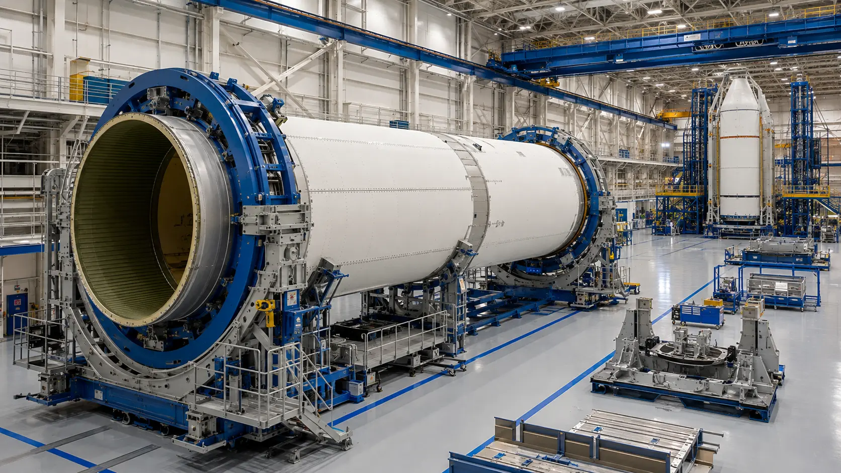 Representative Boeing and NASA SLS Exploration Upper Stage production tooling